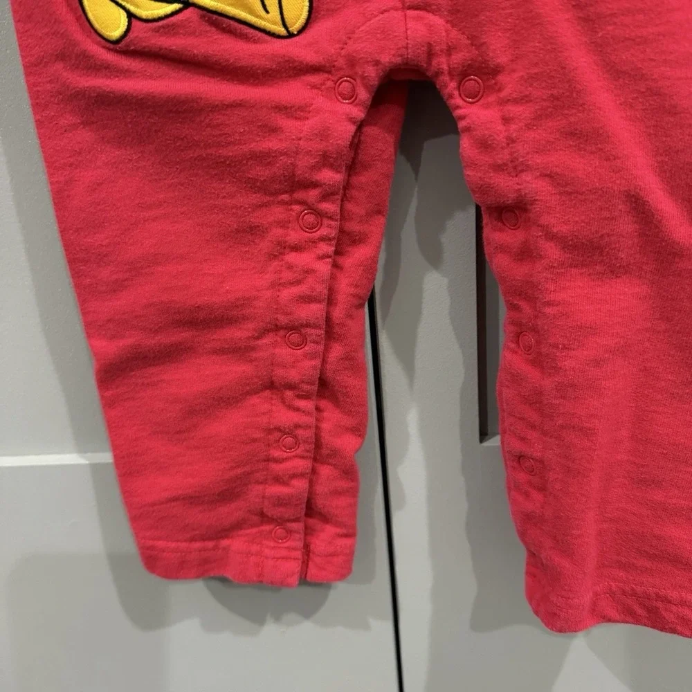 VTG 90s Y2K Disney Winnie the Pooh Romper Red Pooh Airplane Baby 18M Rare HTF - Picture 6 of 16